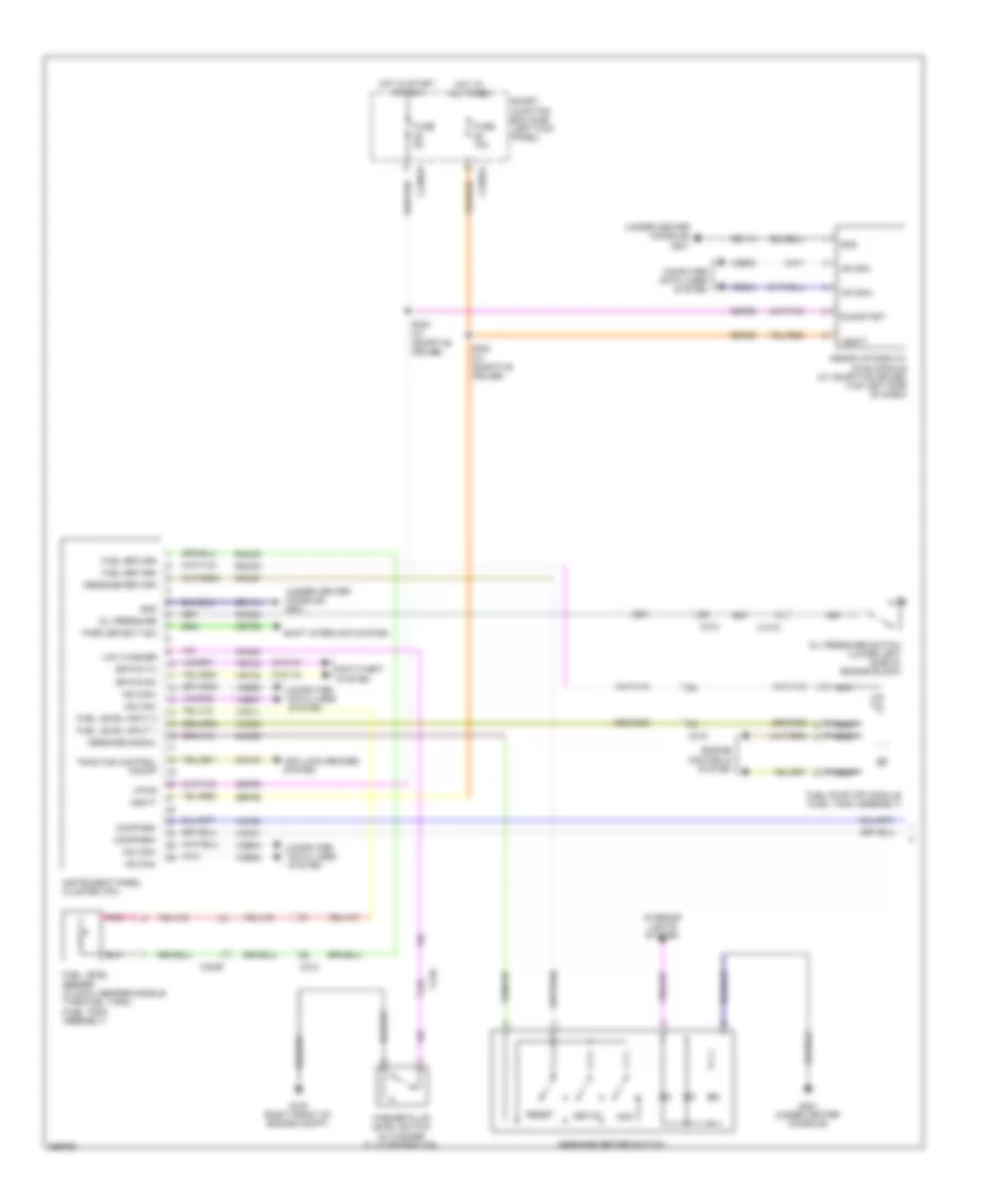 Instrument Cluster Wiring Diagram 1 of 2 for Ford Taurus Limited 2012