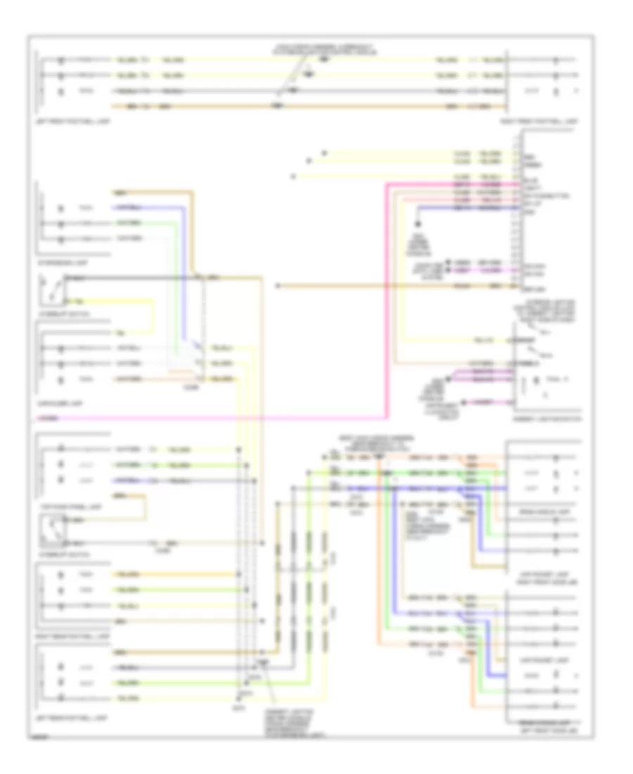 Courtesy Lamps Wiring Diagram 2 of 2 for Ford Taurus Limited 2012