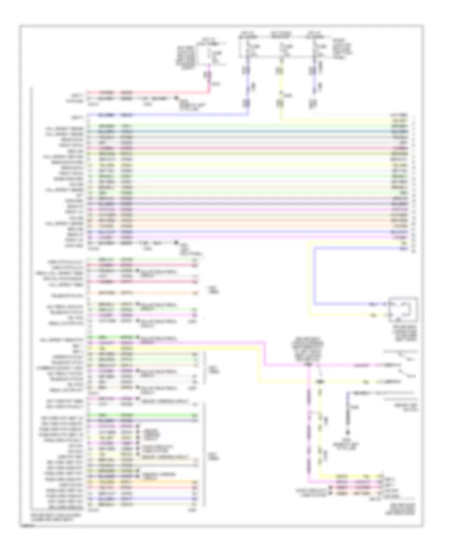 Drivers Memory Seat Wiring Diagram, 14-Way Driver Seat (1 of 2) for Ford Taurus Limited 2012