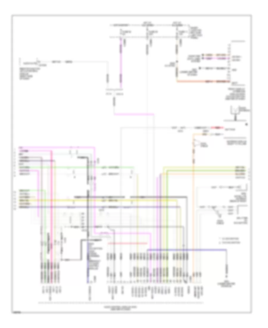 Navigation Wiring Diagram, with Sony (2 of 3) for Ford Taurus Limited 2012