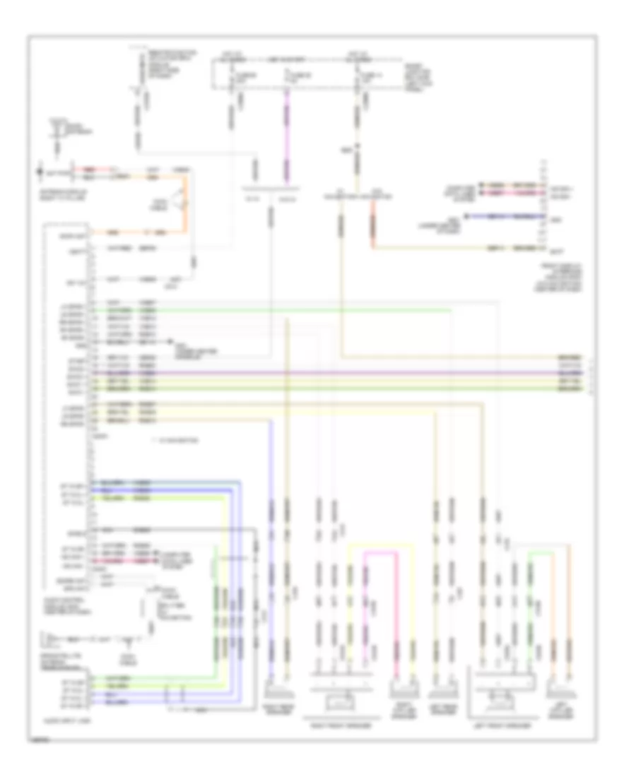 Navigation Wiring Diagram, without Sony (1 of 2) for Ford Taurus Limited 2012