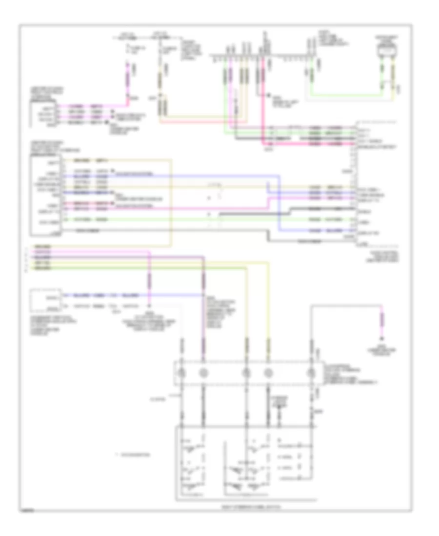 Navigation Wiring Diagram, without Sony (2 of 2) for Ford Taurus Limited 2012