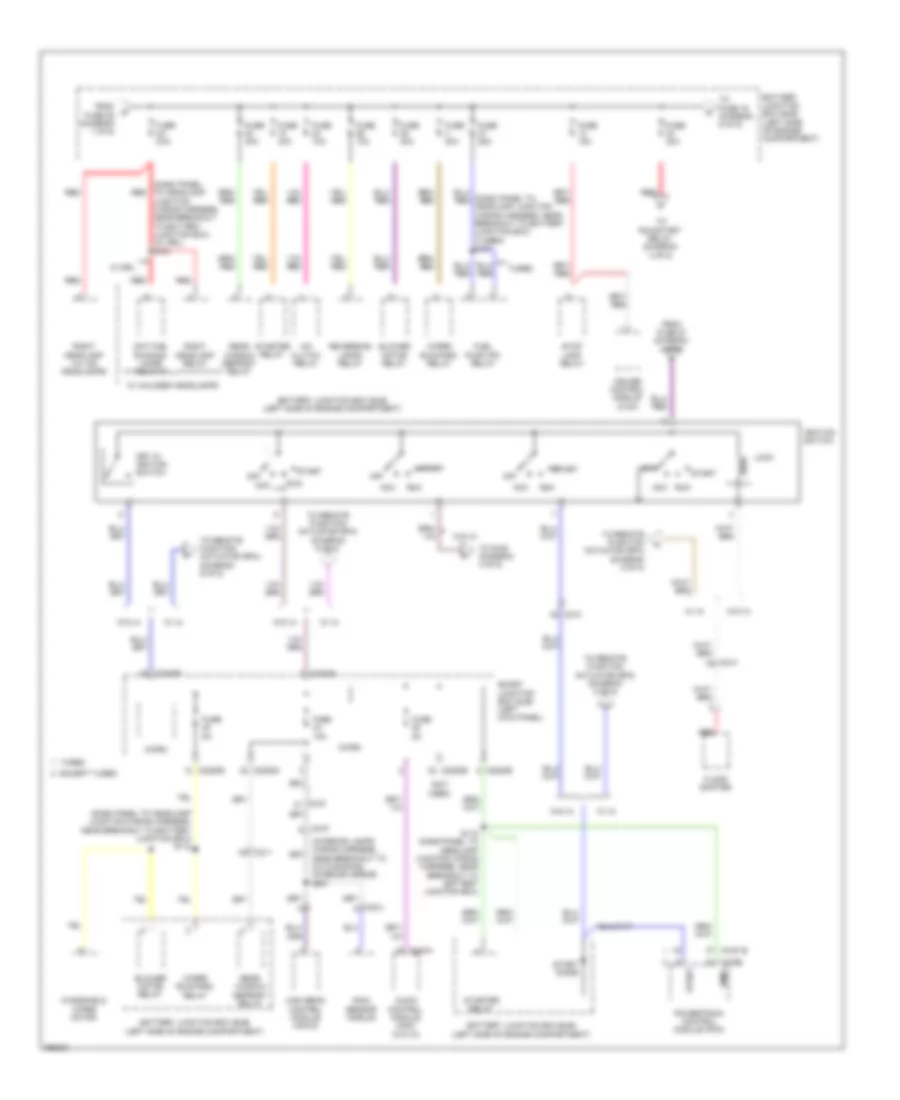 Power Distribution Wiring Diagram (2 of 5) for Ford Taurus Limited 2012