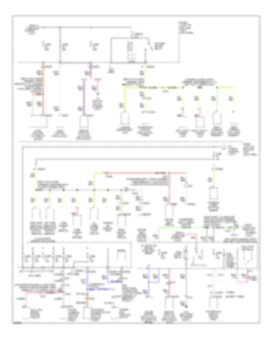 Power Distribution Wiring Diagram (4 of 5) for Ford Taurus Limited 2012