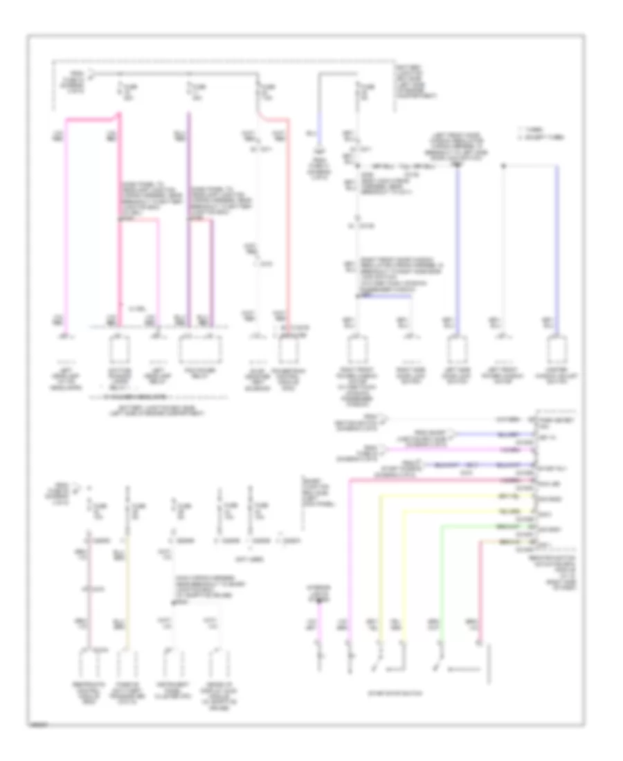Power Distribution Wiring Diagram (5 of 5) for Ford Taurus Limited 2012
