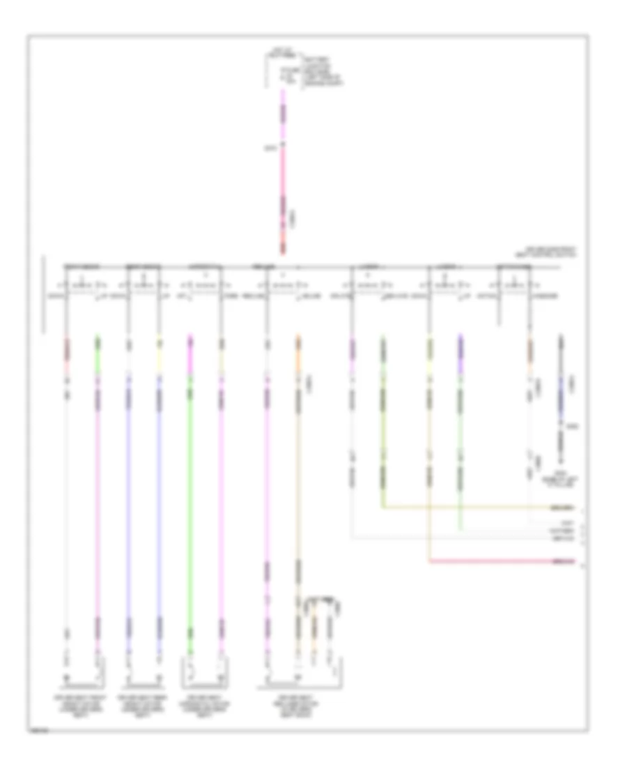 Power Seats Wiring Diagram, 14-Way Driver Seat (1 of 2) for Ford Taurus Limited 2012