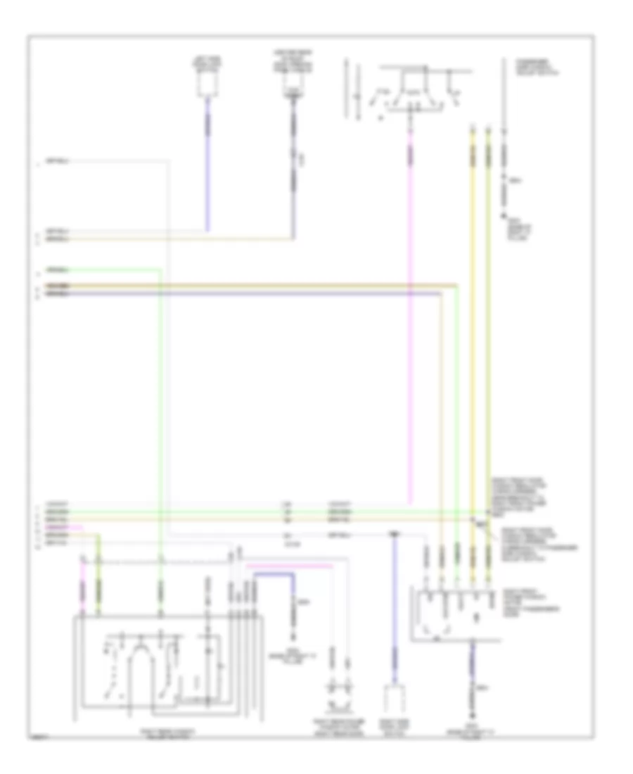 Power Windows Wiring Diagram, SHO, Limited (2 of 2) for Ford Taurus Limited 2012