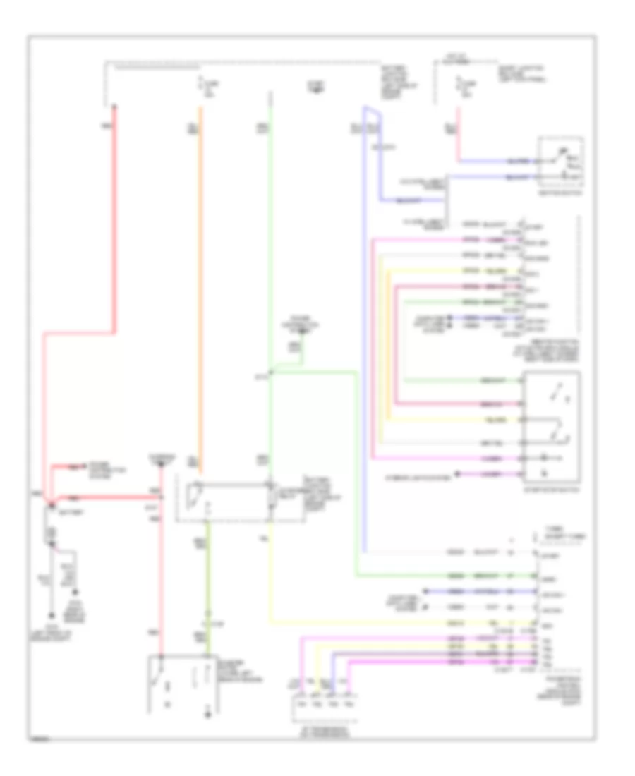 Starting Wiring Diagram for Ford Taurus Limited 2012