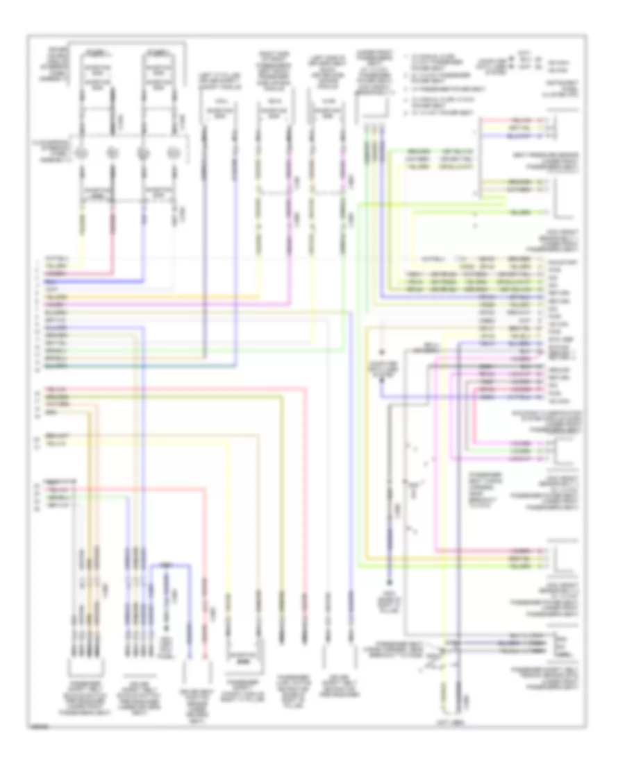 Supplemental Restraints Wiring Diagram (2 of 2) for Ford Taurus Limited 2012
