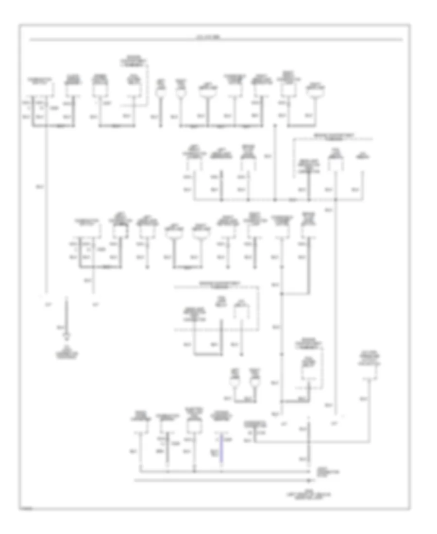 Ground Distribution Wiring Diagram 1 of 4 for Ford Probe GT 1996