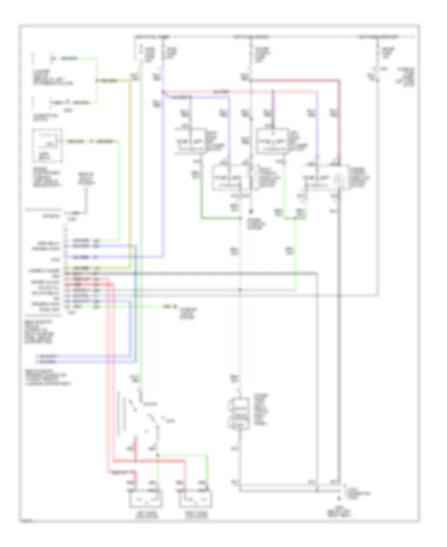 Keyless Entry Wiring Diagram for Ford Probe GT 1996