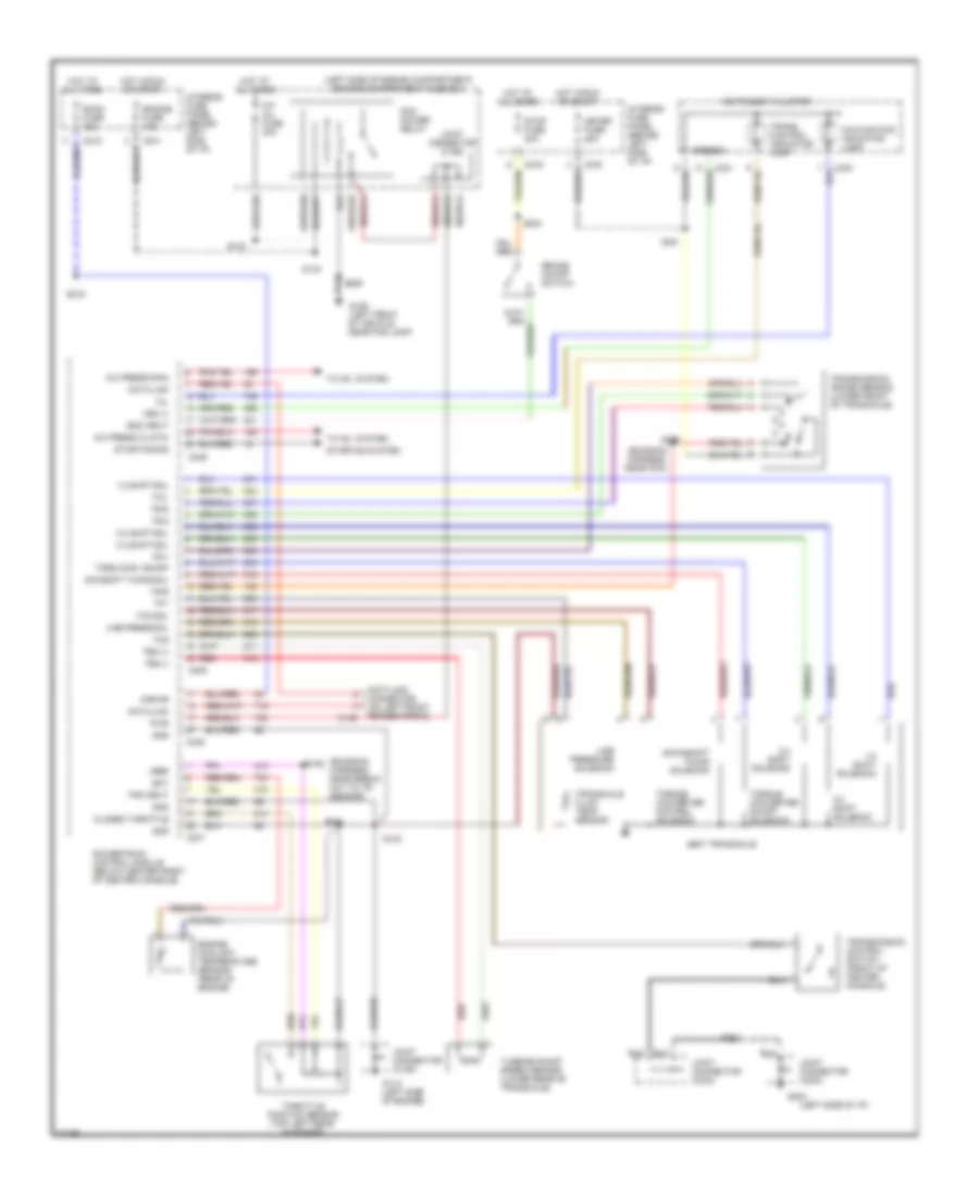 2.5L, Transmission Wiring Diagram for Ford Probe GT 1996