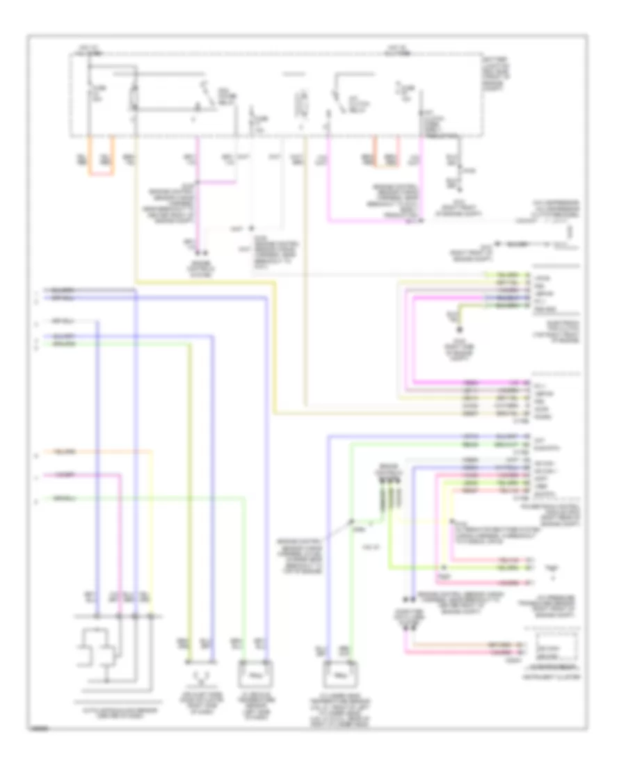 Automatic AC Wiring Diagram, with Navigation (2 of 2) for Ford Pickup F150 2009