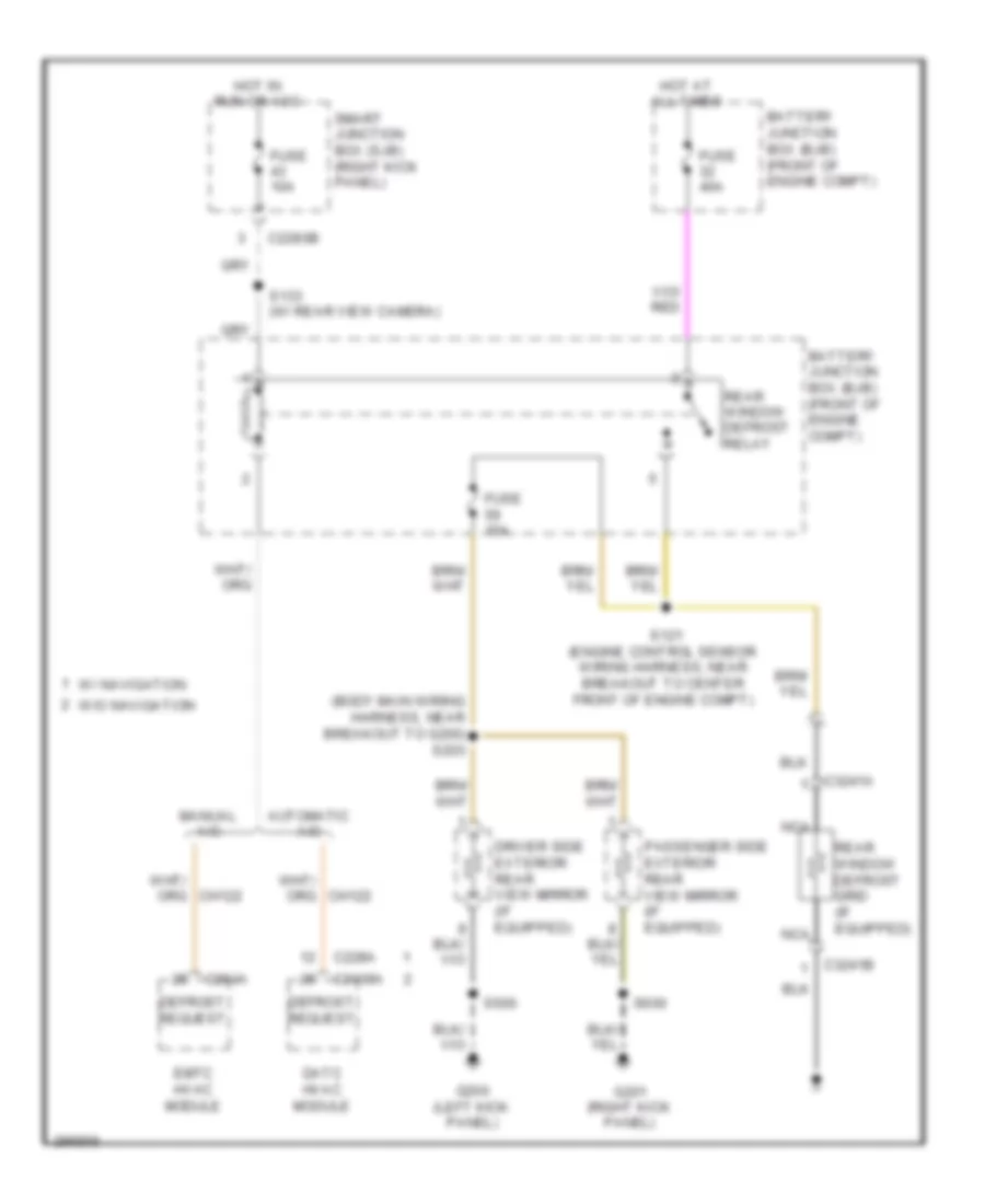 Defoggers Wiring Diagram for Ford Pickup F150 2009