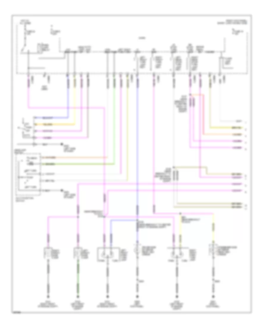 Exterior Lamps Wiring Diagram 1 of 2 for Ford Pickup F150 2009