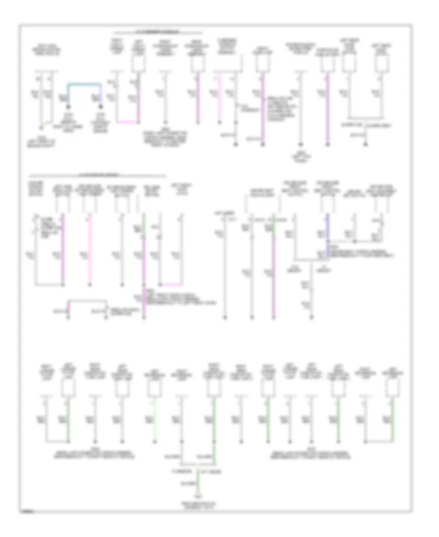 Ground Distribution Wiring Diagram (2 of 4) for Ford Pickup F150 2009