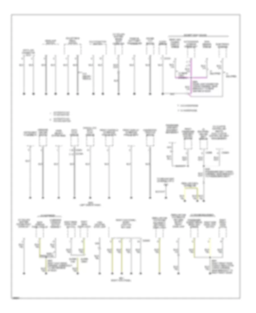 Ground Distribution Wiring Diagram 3 of 4 for Ford Pickup F150 2009