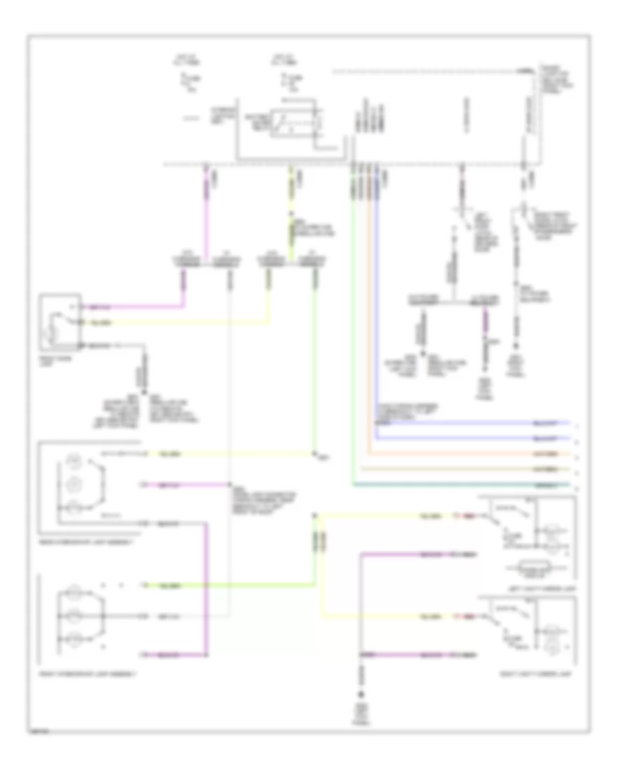 Courtesy Lamps Wiring Diagram 1 of 2 for Ford Pickup F150 2009