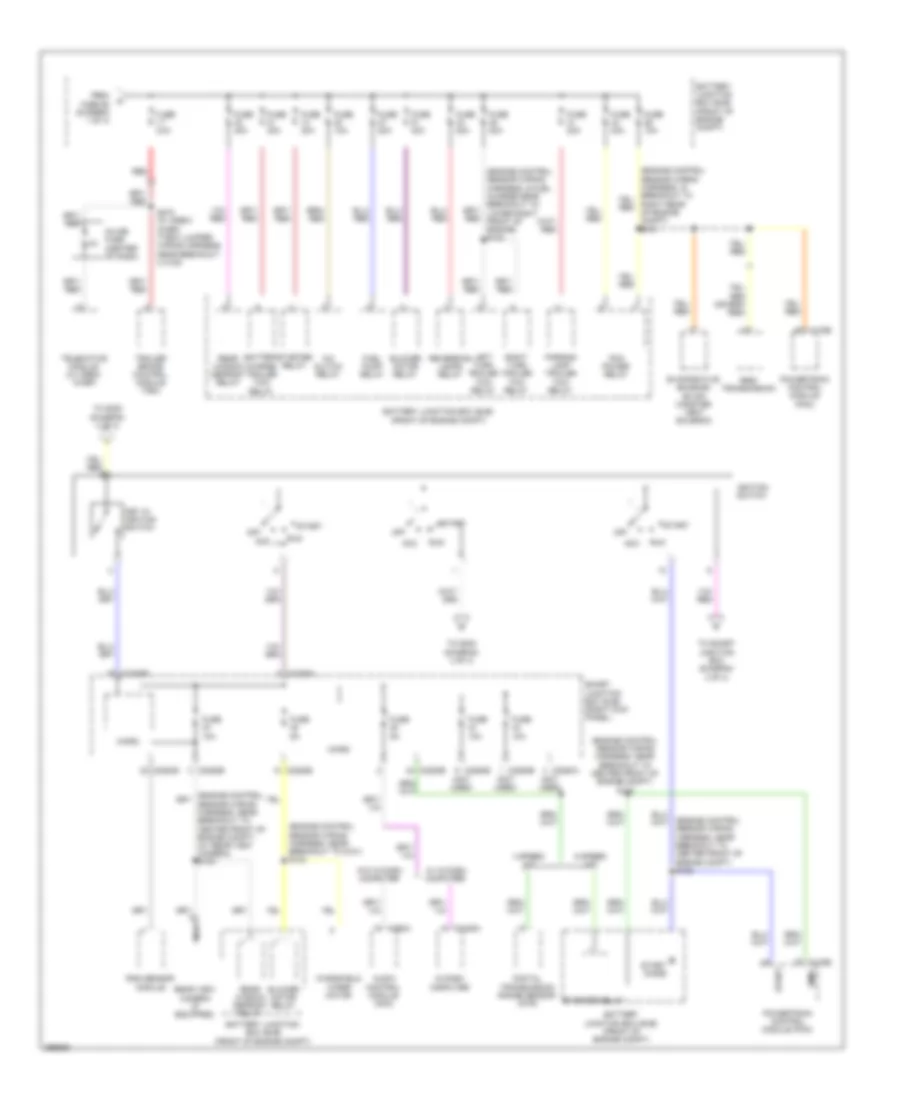 Power Distribution Wiring Diagram (2 of 4) for Ford Pickup F150 2009