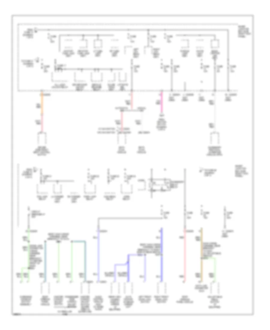 Power Distribution Wiring Diagram (3 of 4) for Ford Pickup F150 2009