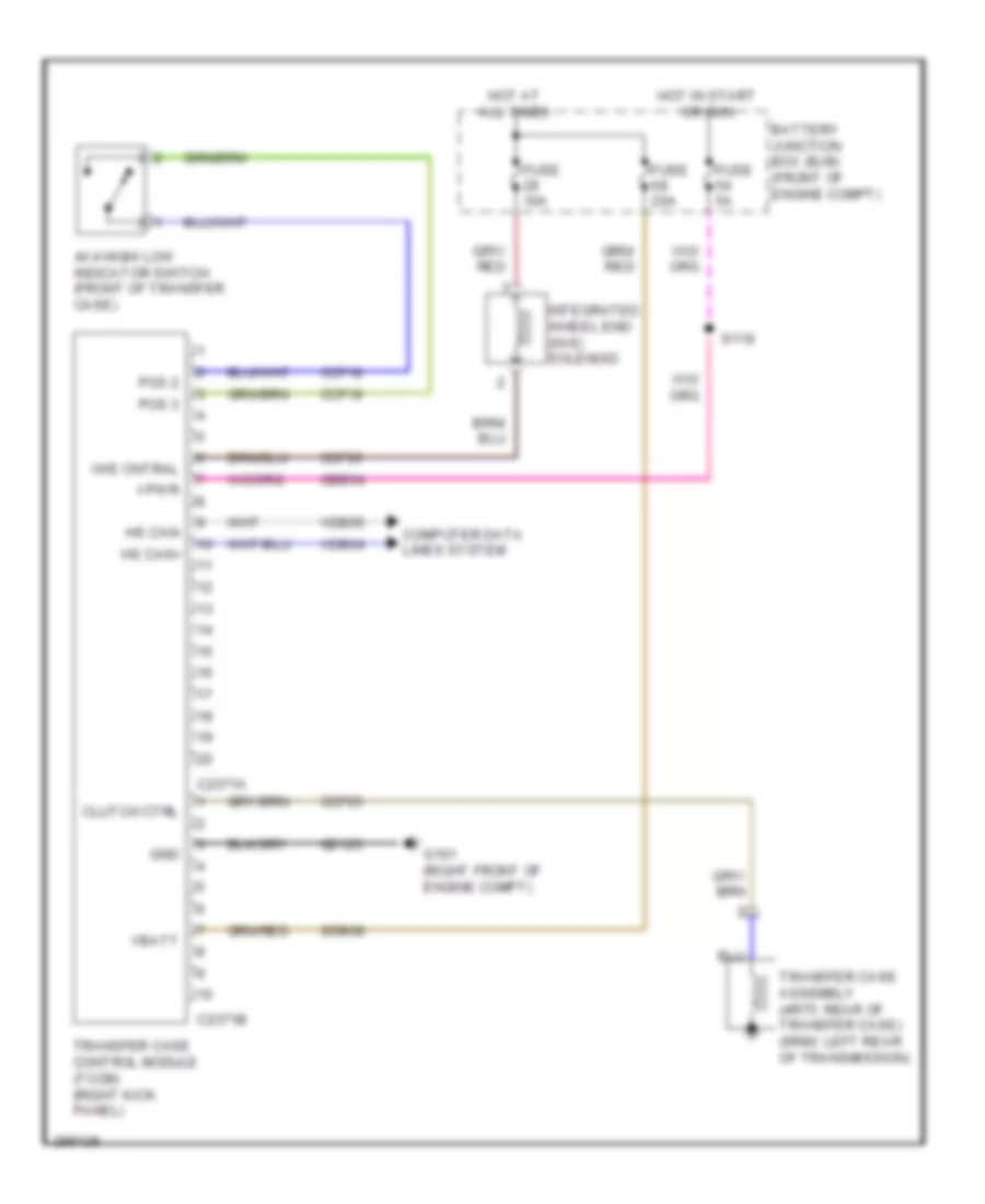 4WD Wiring Diagram Mechanical for Ford Pickup F150 2009
