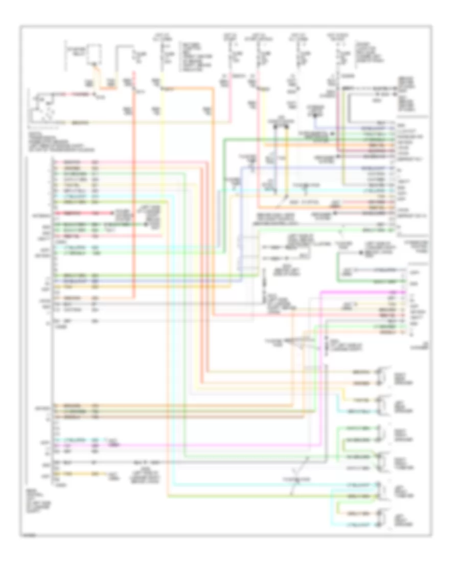 Radio Wiring Diagram with Audiophile System for Ford Taurus SEL 2004