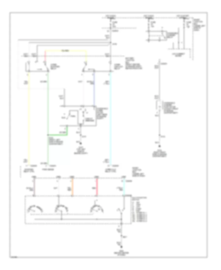 Front Wiper Washer Wiring Diagram for Ford Taurus SEL 2004