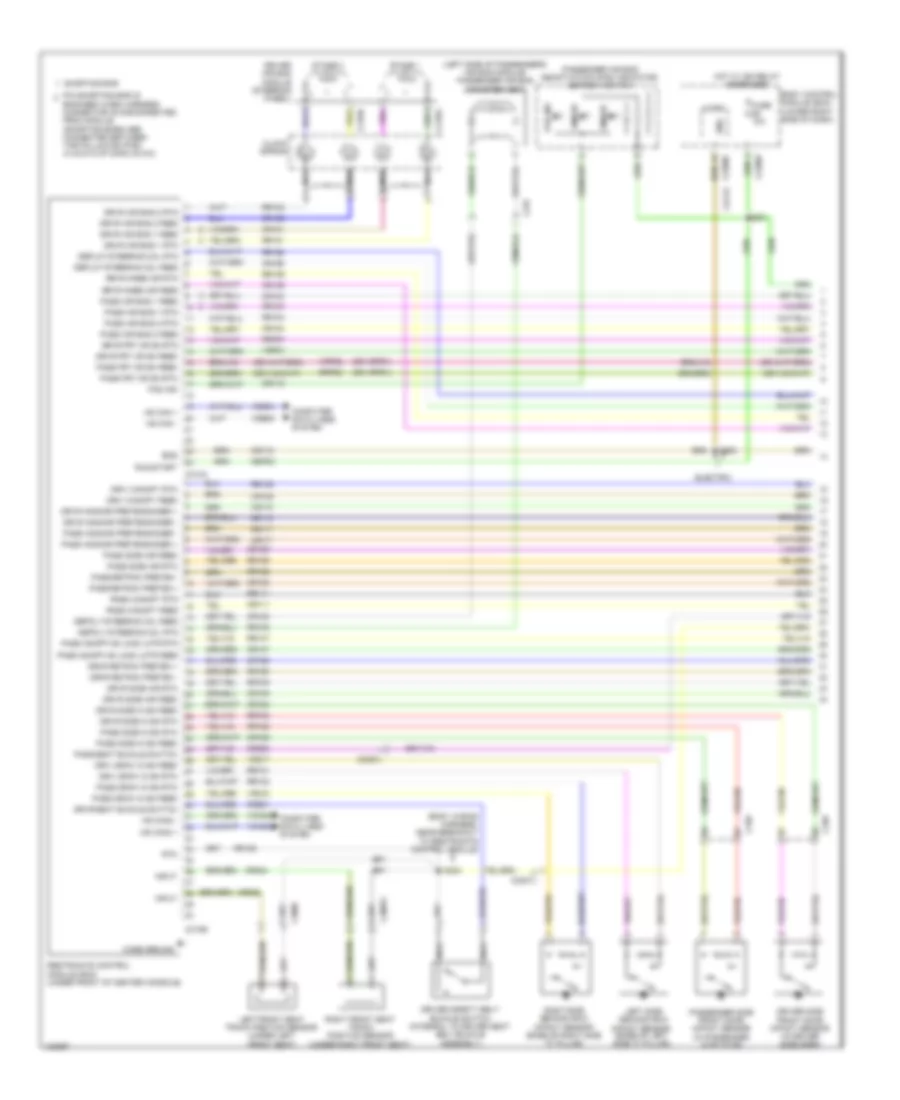 Supplemental Restraints Wiring Diagram 1 of 2 for Ford Focus SE 2014