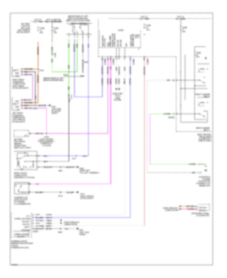 Электросхема стеклоочистителя, дворников и омывателя, Электрическая для Ford Focus SE 2014