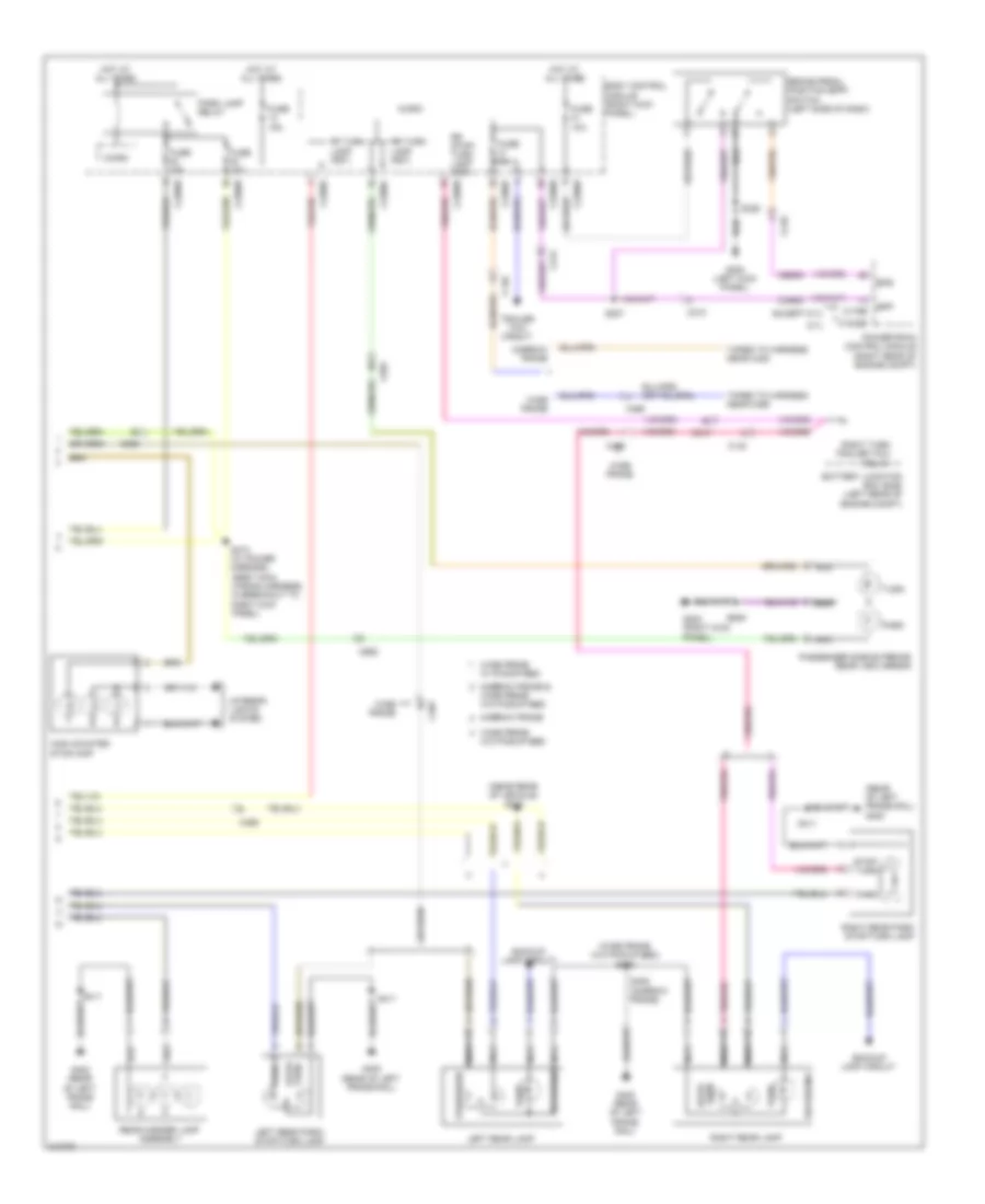 Exterior Lamps Wiring Diagram 2 of 2 for Ford F450 Super Duty 2011