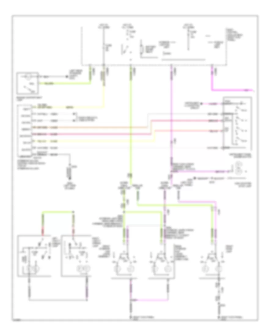 Courtesy Lamps Wiring Diagram 1 of 2 for Ford F450 Super Duty 2011