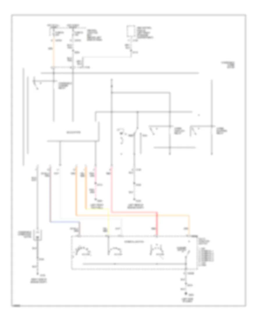 Электросхема стеклоочистителя, дворников и омывателя для Ford F550 Super Duty 2002