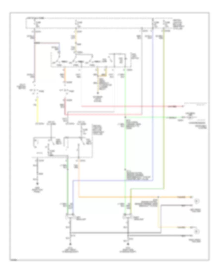 Headlamps Wiring Diagram, without DRL for Ford Pickup F250 Super Duty 2005