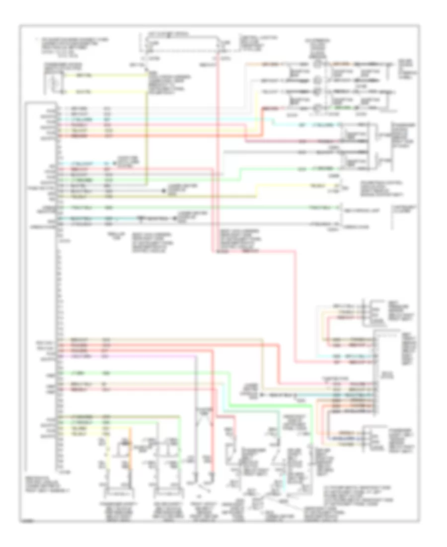 Supplemental Restraints Wiring Diagram for Ford Pickup F250 Super Duty 2005