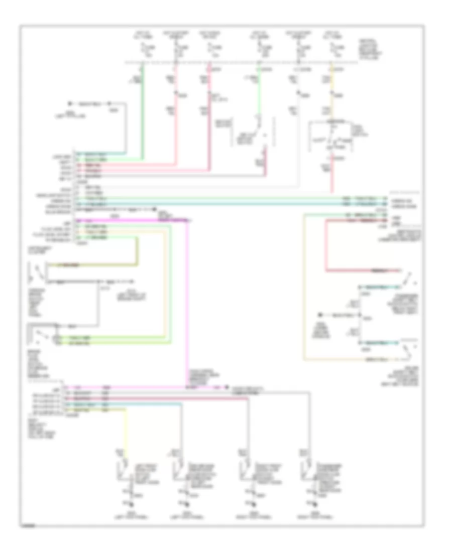 Warning Systems Wiring Diagram with Remote Keyless Entry for Ford Pickup F250 Super Duty 2005