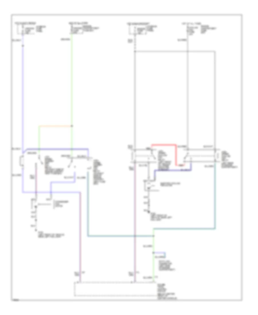 2.5L, Cooling Fan Wiring Diagram for Ford Probe SE 1996