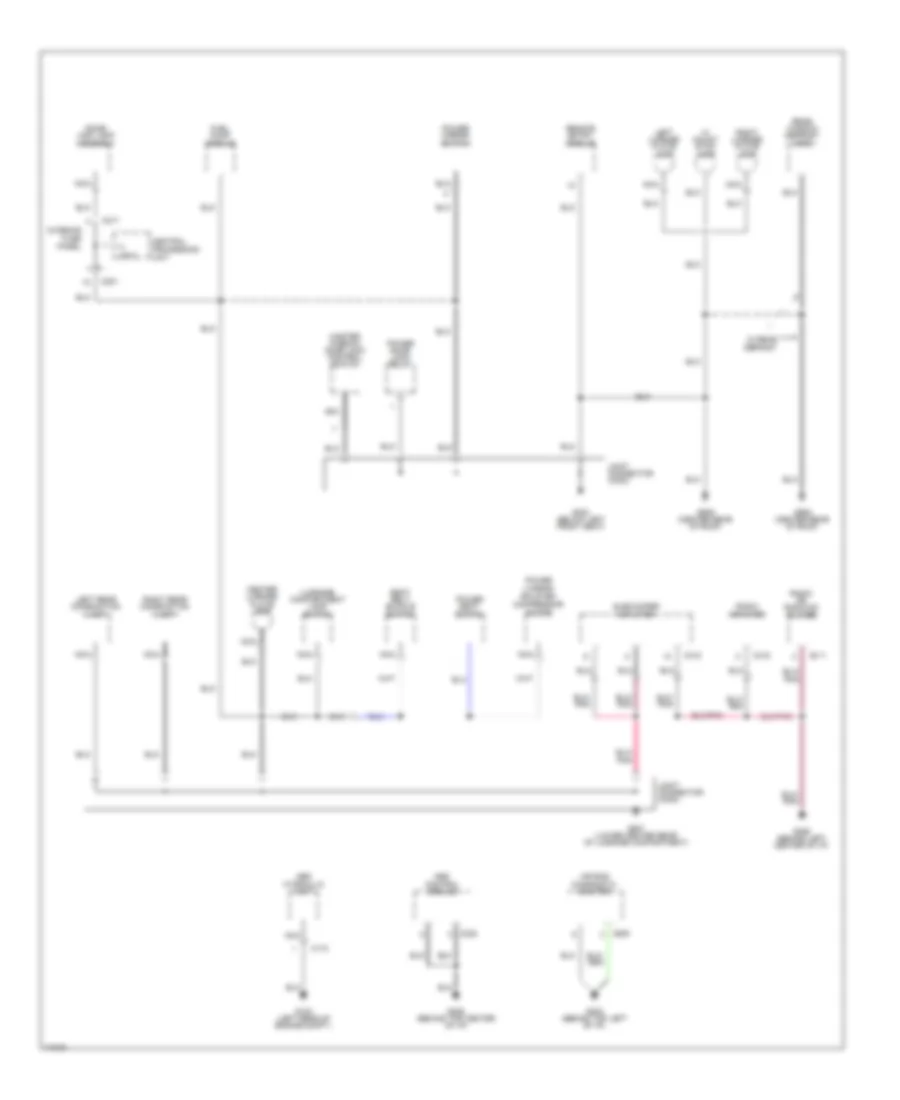 Ground Distribution Wiring Diagram 4 of 4 for Ford Probe SE 1996