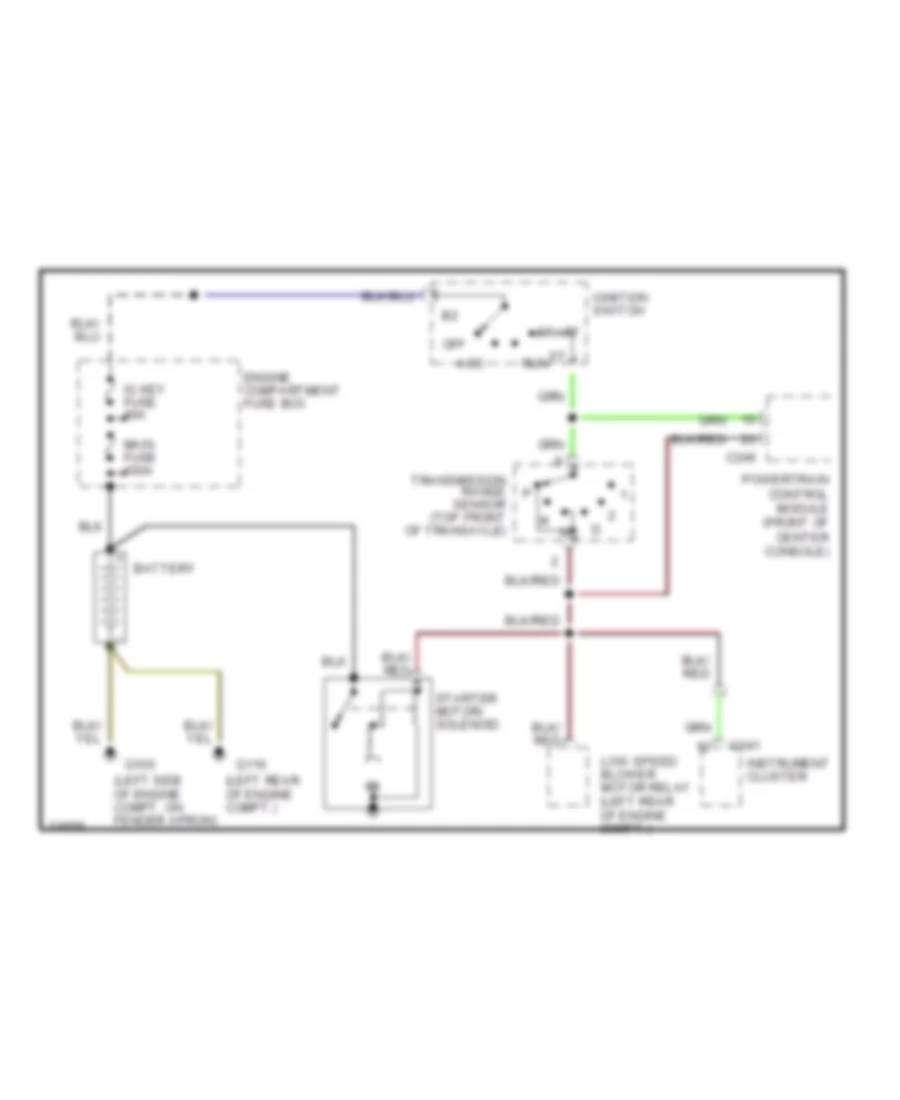 2 5L Starting Wiring Diagram with A T for Ford Probe SE 1996