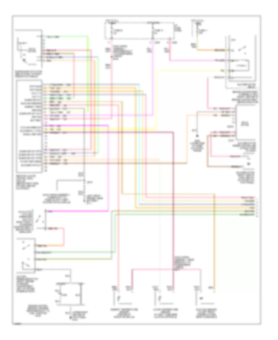 A C Wiring Diagram Auto A C 1 of 2 for Ford Taurus LX 1998