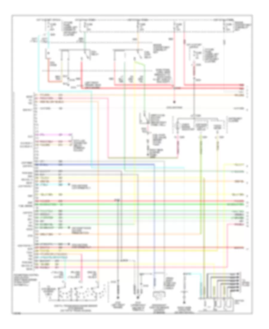 3.0L Flex Fuel, Engine Performance Wiring Diagrams (1 of 3) for Ford Taurus LX 1998