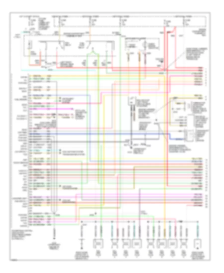 3 4L SHO Engine Performance Wiring Diagrams 1 of 3 for Ford Taurus LX 1998