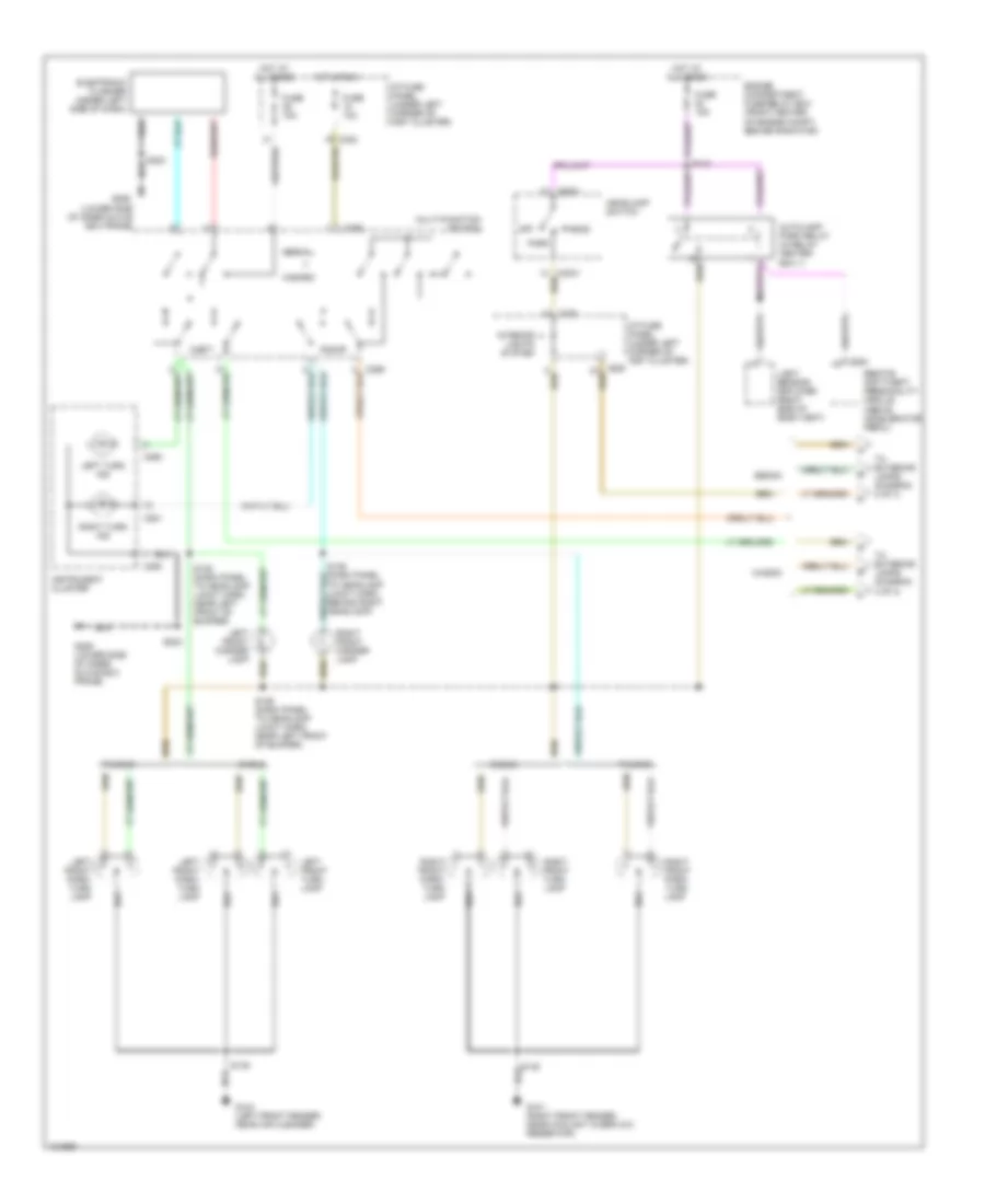 Exterior Lamps Wiring Diagram (1 of 3) for Ford Taurus LX 1998