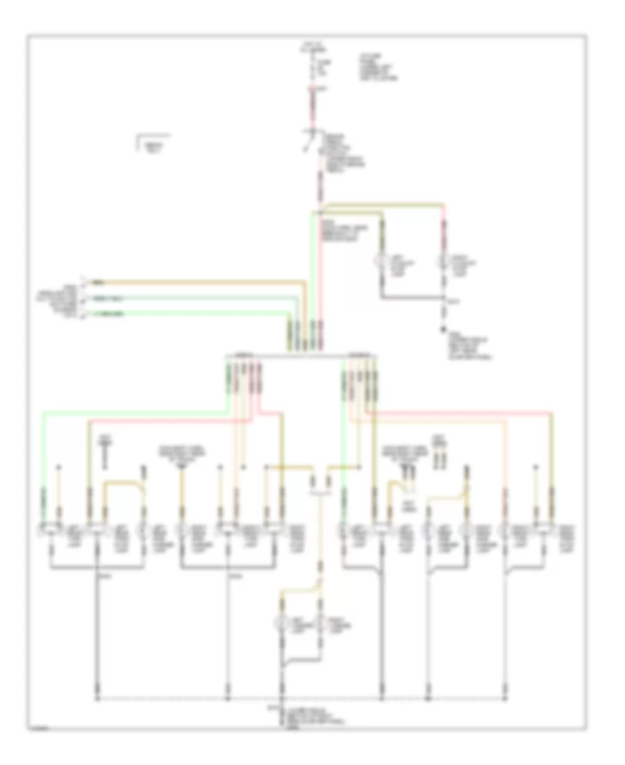 Exterior Lamps Wiring Diagram 2 of 3 for Ford Taurus LX 1998