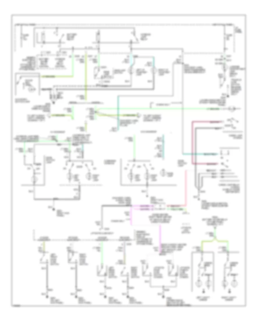 Courtesy Lamps Wiring Diagram for Ford Taurus LX 1998