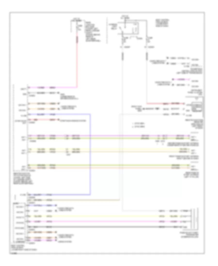 Passive Anti-theft Wiring Diagram, Except Electric for Ford Focus ST 2014