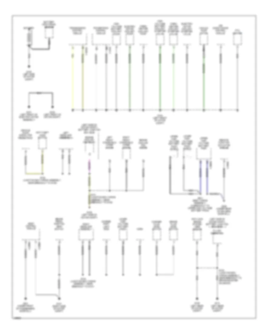 Ground Distribution Wiring Diagram Electric 1 of 3 for Ford Focus ST 2014