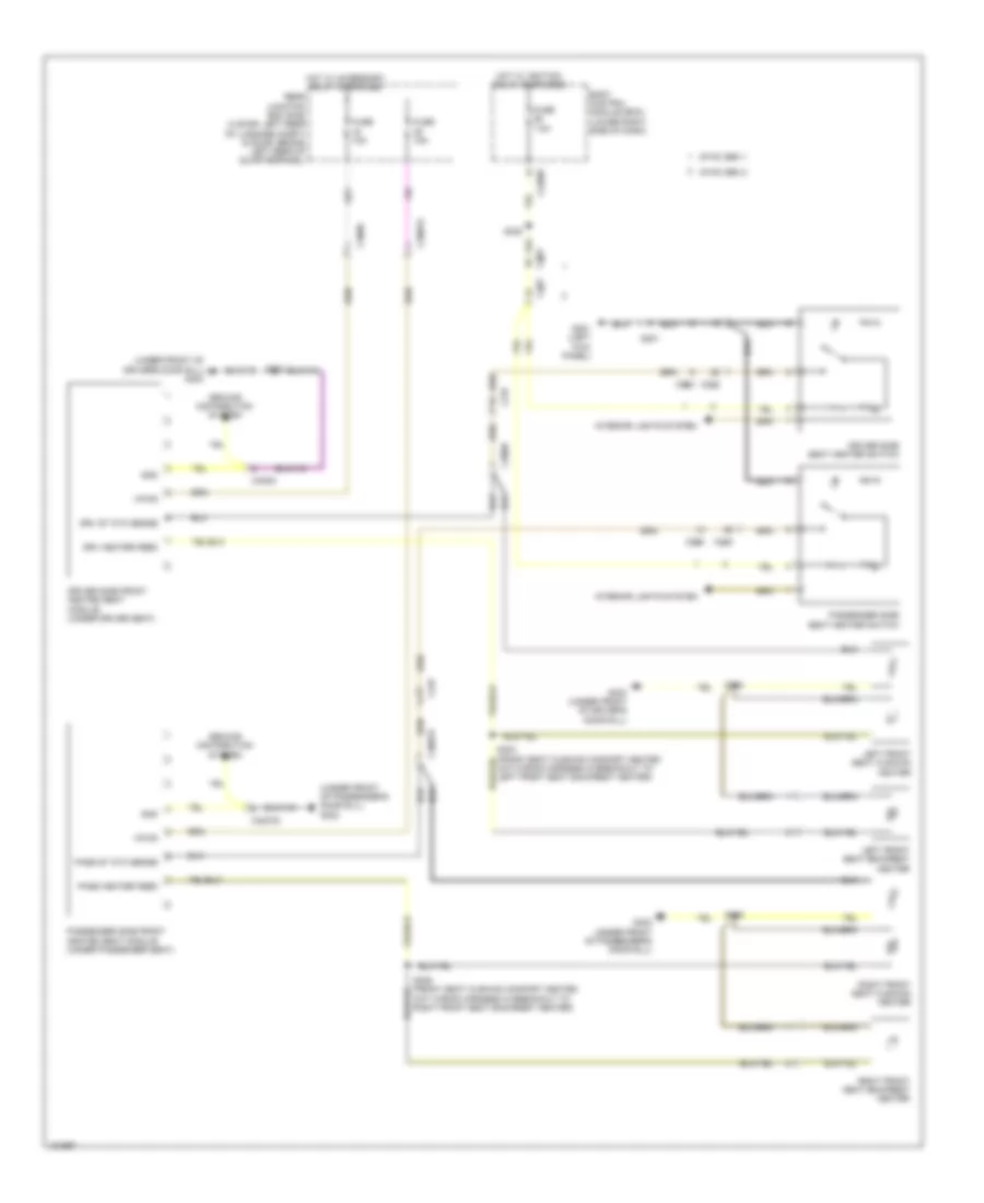 Heated Seats Wiring Diagram, Except Electric for Ford Focus ST 2014