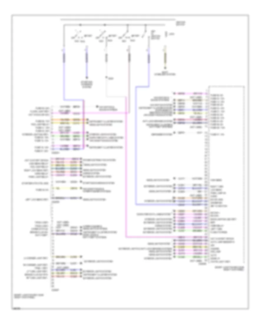 Smart Junction Box Wiring Diagram (1 of 2) for Ford Mustang 2013