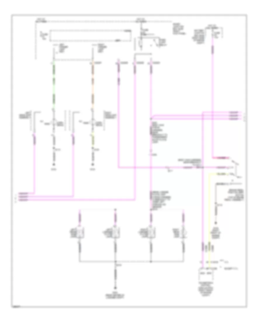 Exterior Lamps Wiring Diagram (2 of 3) for Ford Mustang 2013