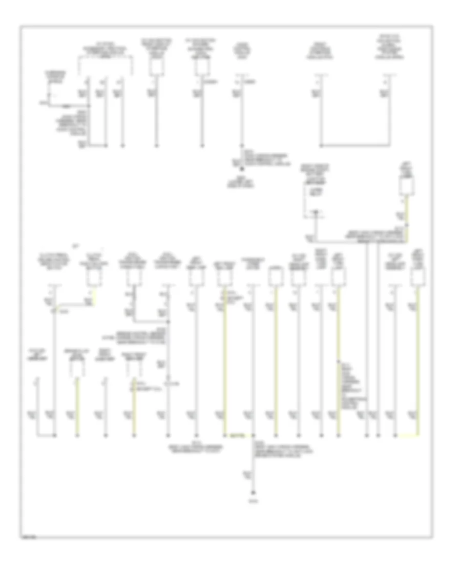Ground Distribution Wiring Diagram (4 of 4) for Ford Mustang 2013